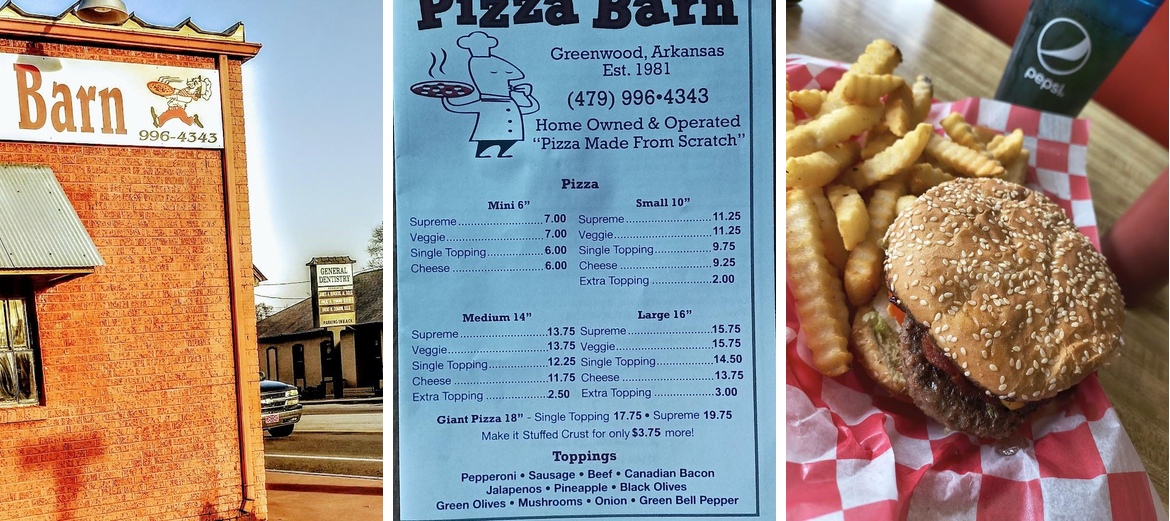 Pizza Barn Menu