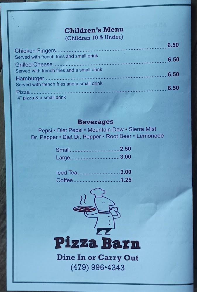 Pizza Barn Menu image 2